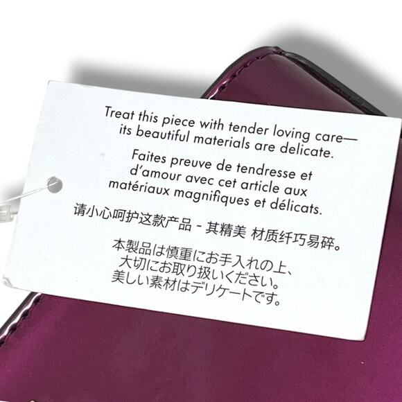 🎁 Kate Spade Glitter Lilly Pochette Dark Raspberry Bag 🆕 New with tags. $249 - Picture 6 of 8